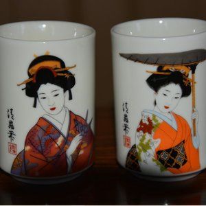 Japanese tea cups Set of 2